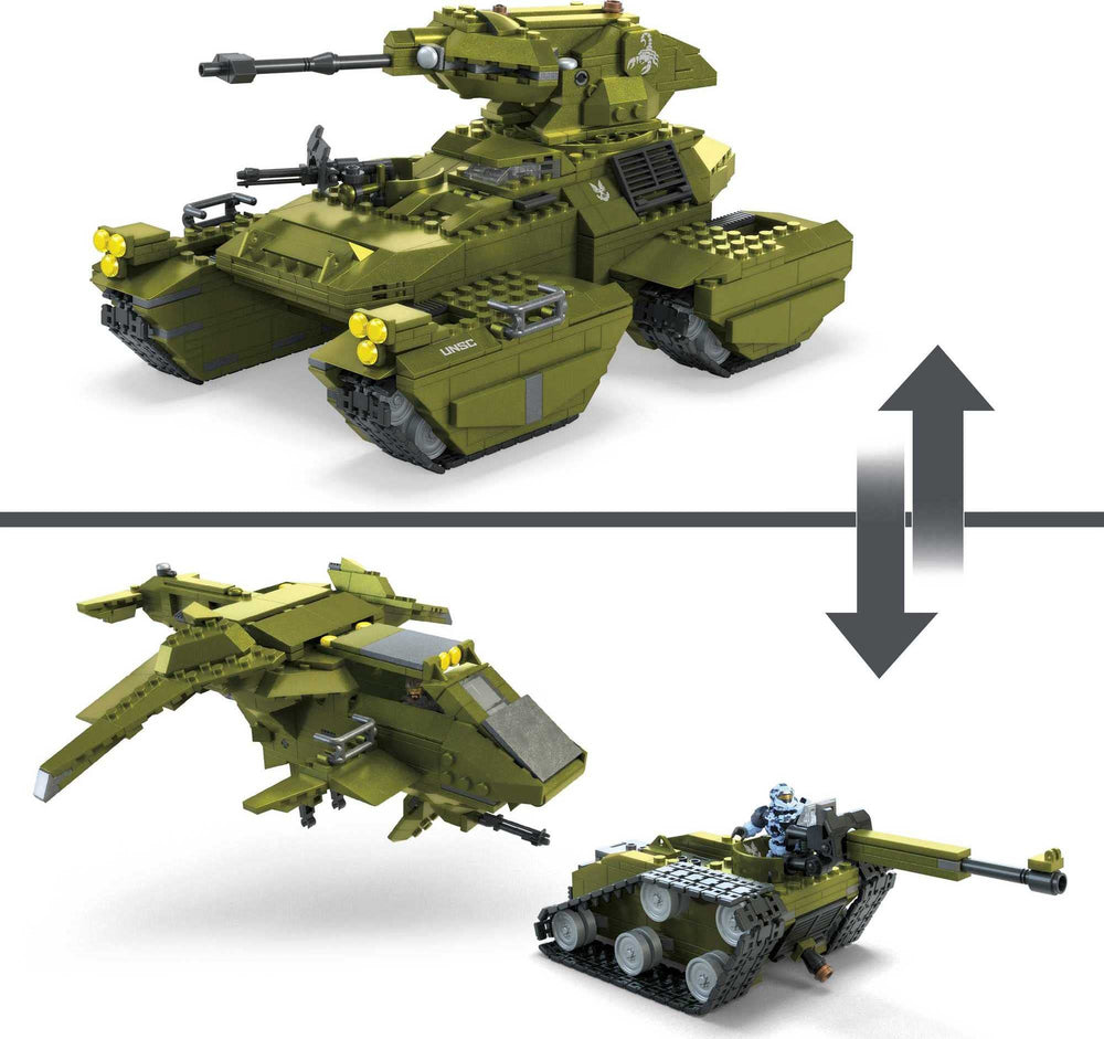 Mega Halo Scorpion 2-in-1 aircraft and tank build enables creative missions