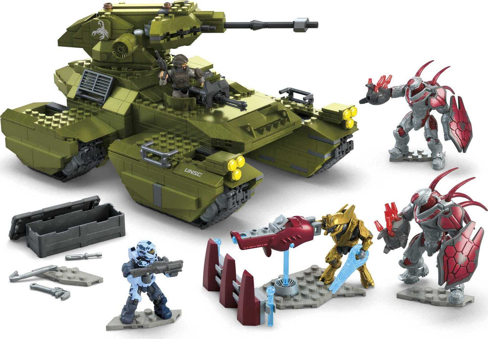 Mega Halo Scorpion bricks 993-piece count for expansive builds