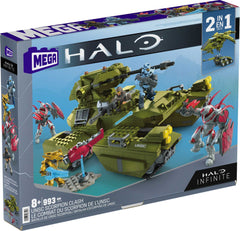 Mega Halo Scorpion display box front for collectors' shelves