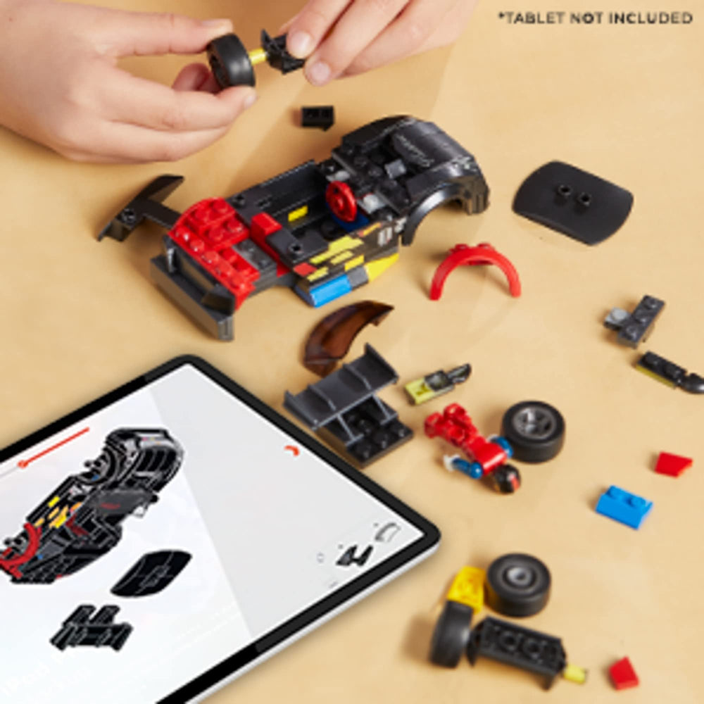 Mega Hot Wheels race play scenario with action-ready track and storytelling