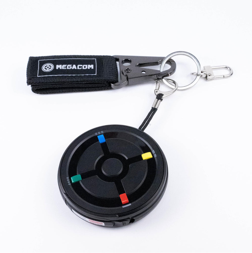 Megacom CatchMonX Bluetooth range up to 65 feet for flexible play.