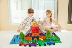 MEGAGONTILES star refractions create dazzling light effects in sunny settings