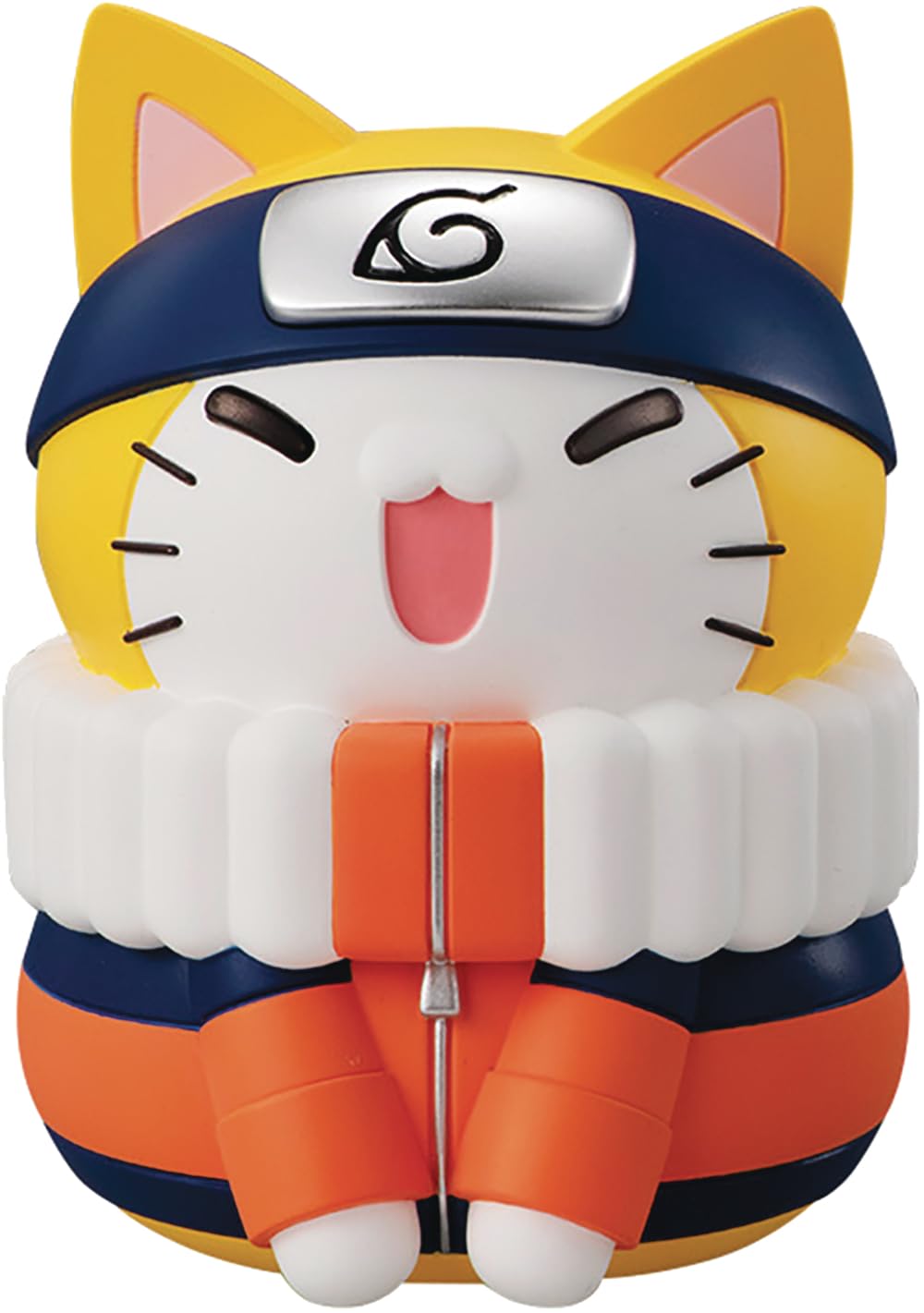 Megahouse Naruto Nyanto figure front view, ideal for display shelves.