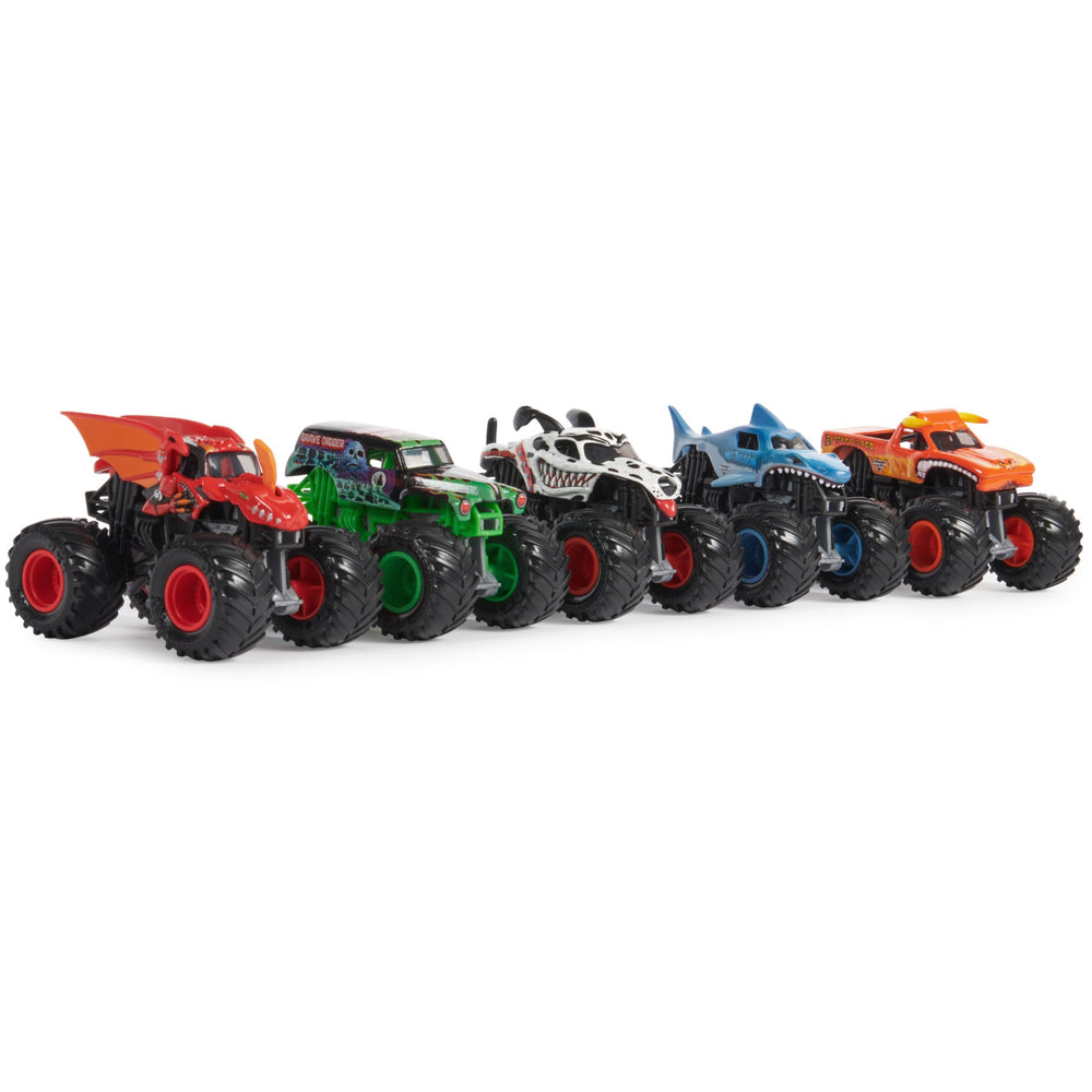 Megalodon 1:64-scale truck with sea-inspired art for imaginative battles.
