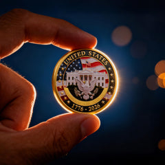 MEGLORT coin inside acrylic capsule to protect and showcase securely.