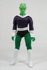 Mego Brainiac figure in classic box art for shelf display.