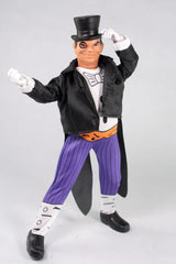 Mego DC Penguin 50th Anniversary 8-Inch figure diorama-ready display for versatile setups.