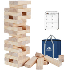 Megwoz giant tumble tower blocks ready for backyard play and fun