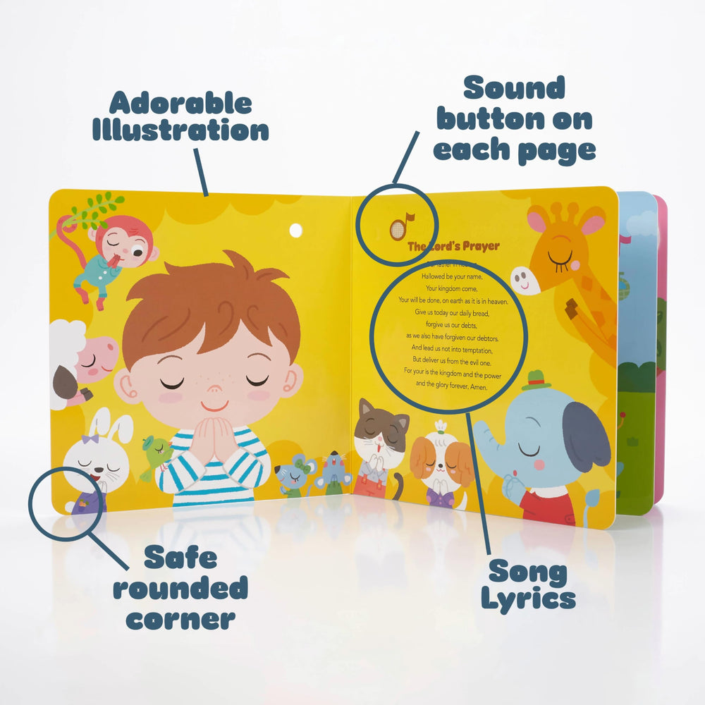 Mehmeh Prayer songs for toddlers with easy-to-press buttons support independent play