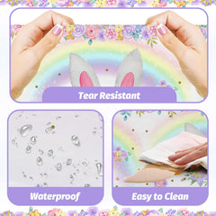 MEHOFOND bunny party photo prop tablecloth, enhances memorable shots.