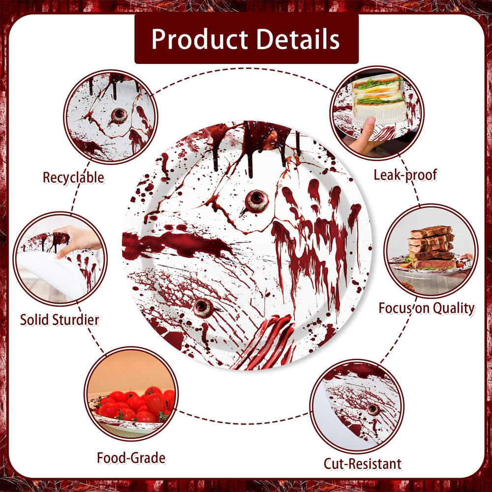 MEHOFOND plastic tablecloth with killer motif for surface protection