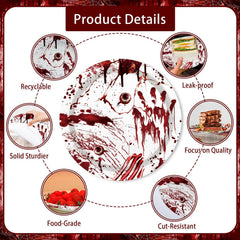 MEHOFOND plastic tablecloth with killer motif for surface protection