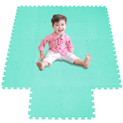 Meiqicool assembled interlocking mat provides a spacious play area for kids