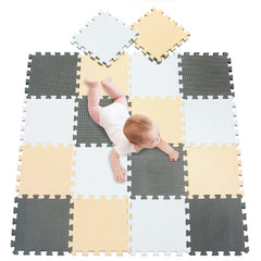 Meiqicool foam play mat interlocking tiles for a safe modular play area