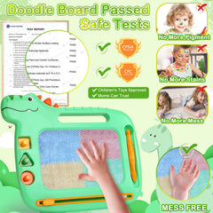 MEJCFARI doodle board for toddlers with left-handed friendly pen for comfortable drawing
