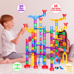 Meland Marble Run buildable track system for creative layouts