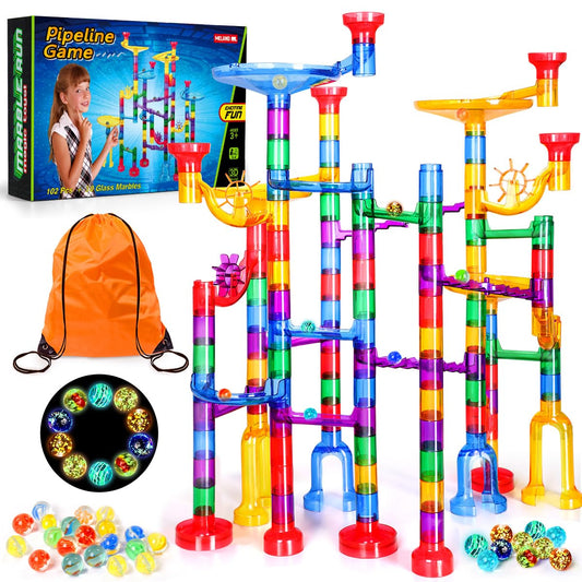 Meland Marble Run glowing marbles illuminate playtime and imagination