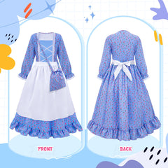 Meland Pioneer Dress color options pink blue yellow brown for versatile styling.
