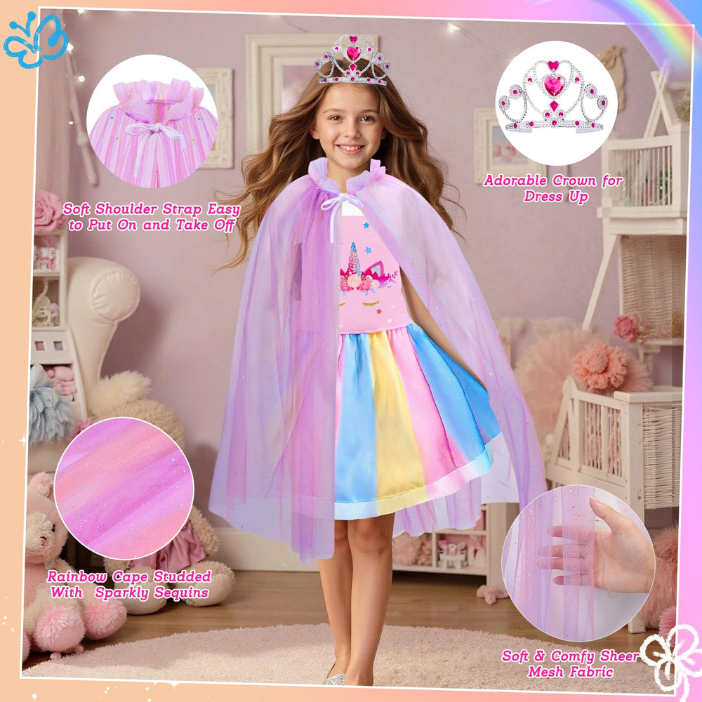 Meland dress-up skirts with elastic waistband support easy sizing for ages 3-8.