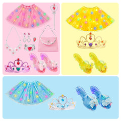 Non-slip heels help little princess stay steady during pretend adventures.