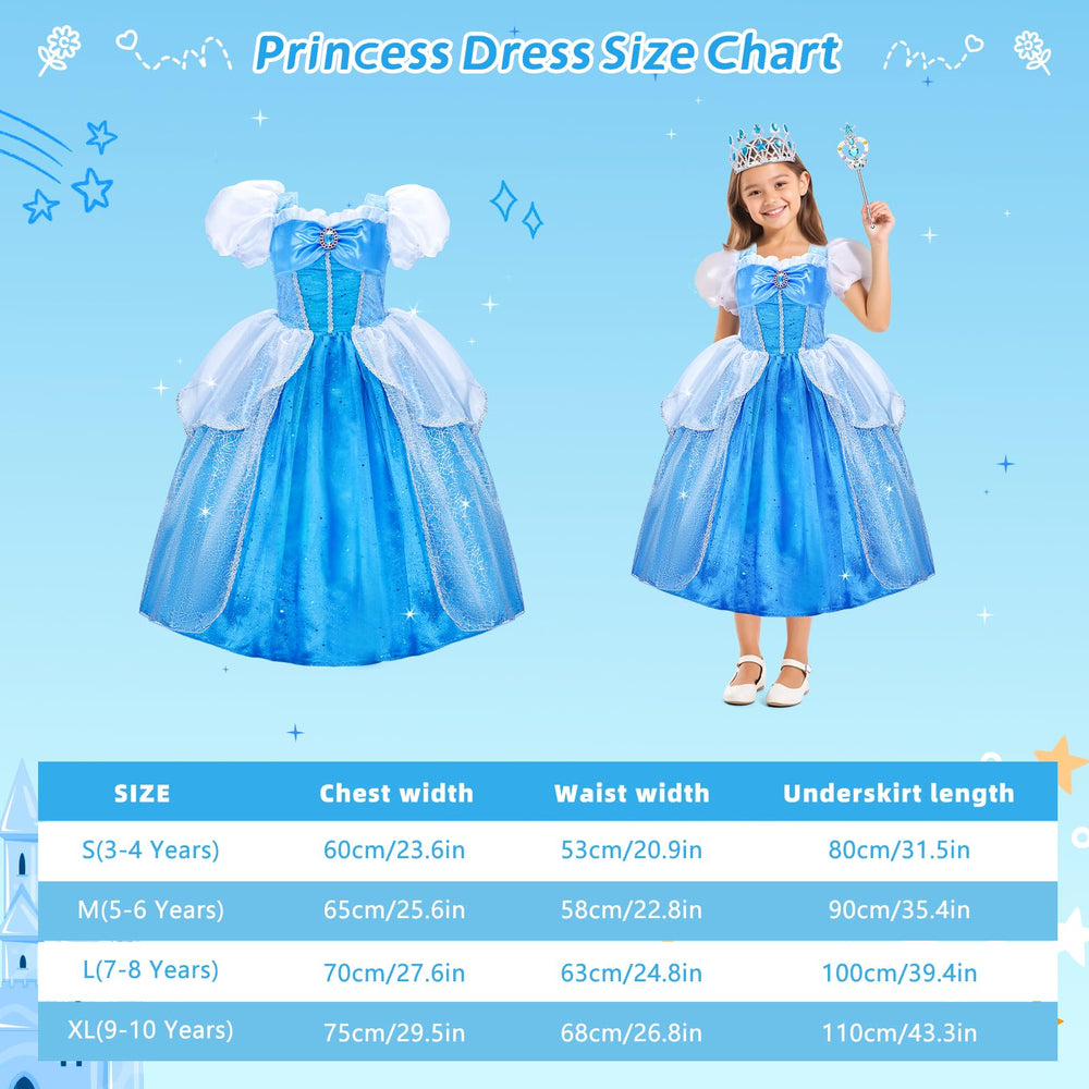 Meland puff sleeves detail adds charming princess vibes for photos.