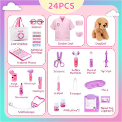 Meland Toy Doctor Kit stethoscope item invites pretend rounds and curiosity about health.