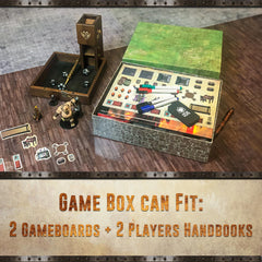 Melee Mats travel kit box keeps all accessories organized on the go.