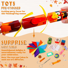 Melisheer Thanksgiving crackers with joke card inside sparks laughter at gatherings