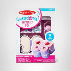 Colorful Melissa & Doug Created by Me Butterfly Box keepsake after craft