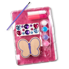 Melissa & Doug Created by Me Butterfly Box includes paintbrush and white glue