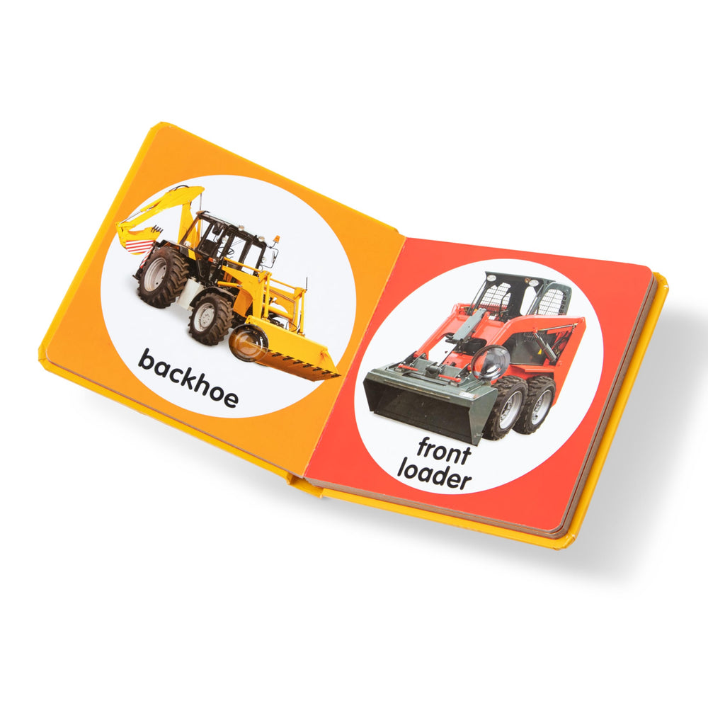 Melissa & Doug Poke-a-Dot backhoe close-up encourages tactile exploration