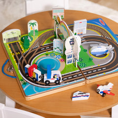 Melissa & Doug airport tower serves as a control point in playtime.