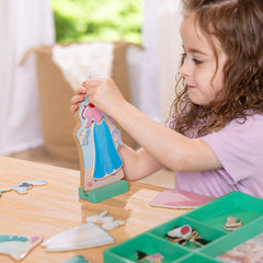 Wooden Disney Princess dress-up set built for durability