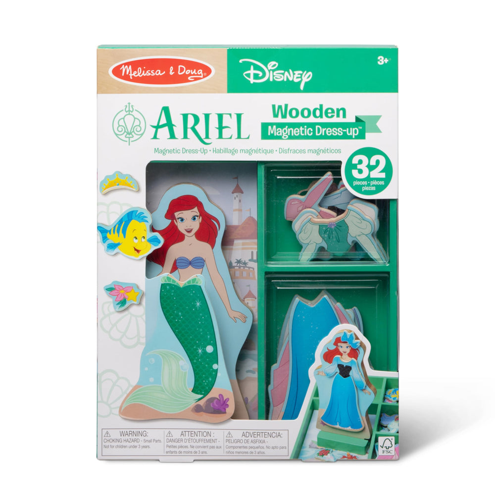 Melissa & Doug Ariel magnets attach outfits for versatile play