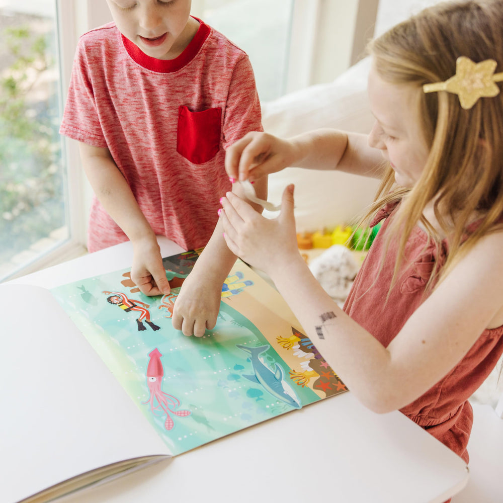 Melissa & Doug pirate scene background invites swashbuckling adventures.
