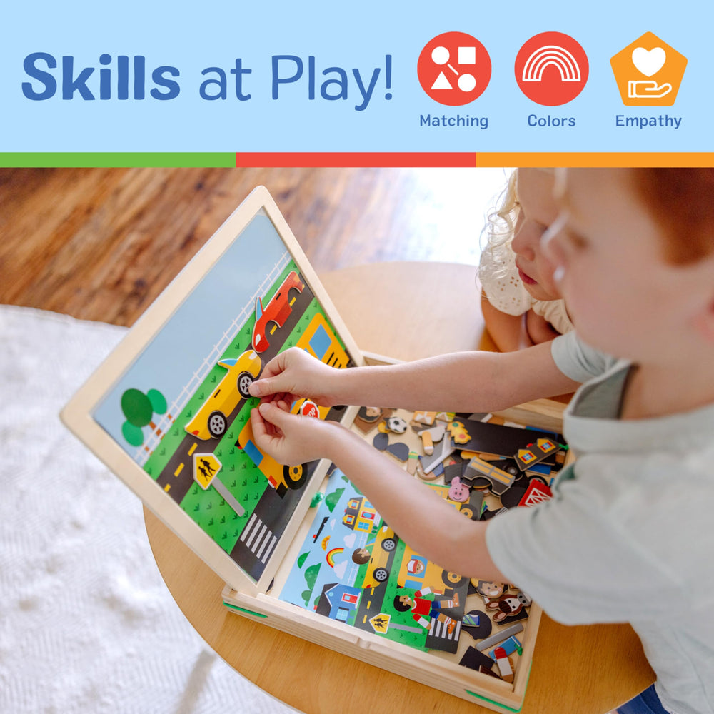 Melissa & Doug town background scene card for active scenes.