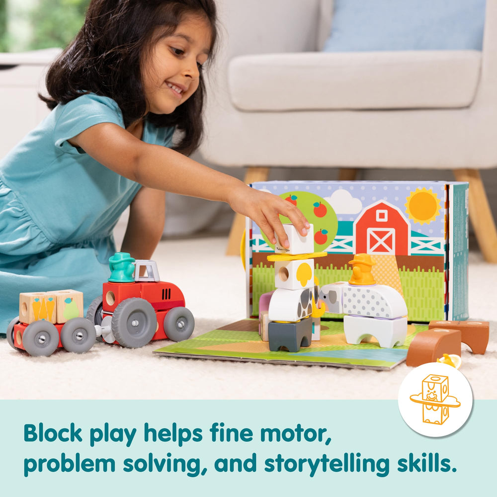 Melissa & Doug Blockables horse with connectors encourages construction and pretend play