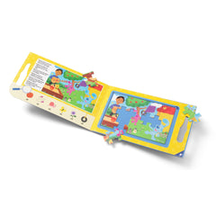 Melissa & Doug shape-coded backs help kids sort pieces quickly.