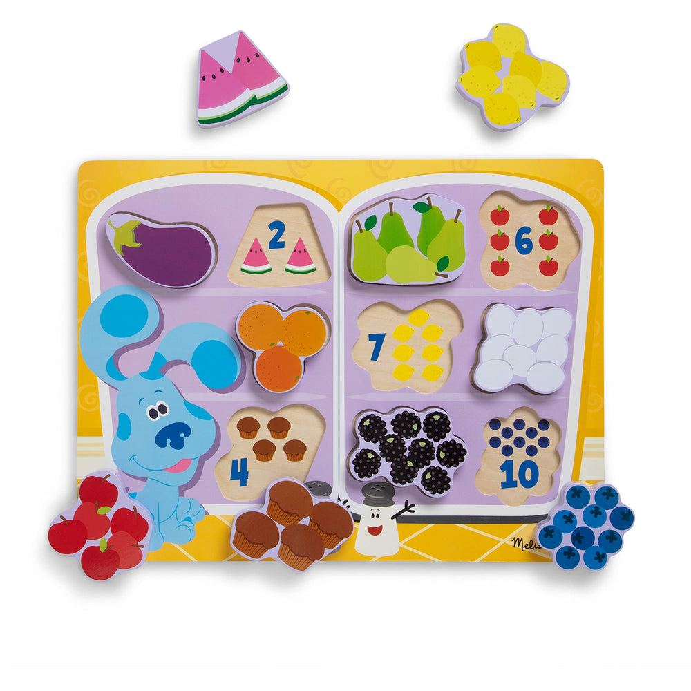 Melissa & Doug Blue's Clues & You fridge food eggplant piece supports counting