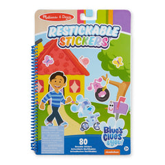 Melissa & Doug Blue’s Clues & You restickable stickers pad scene 1 encourages imaginative play with Blue