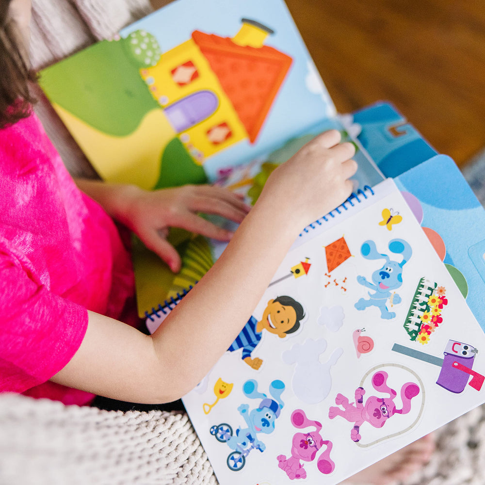 Blue’s Clues & You restickable stickers promote confident, independent play without screens