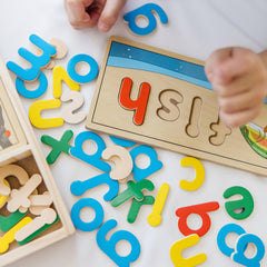 Melissa & Doug See & Spell boards pair illustrations with letters to prompt word creation.