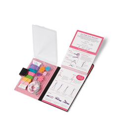 Melissa & Doug On the Go clear storage keeps everything organized.
