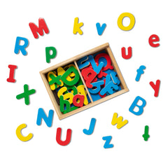 Close up of colorful magnets highlighting smooth edges and child safe design.