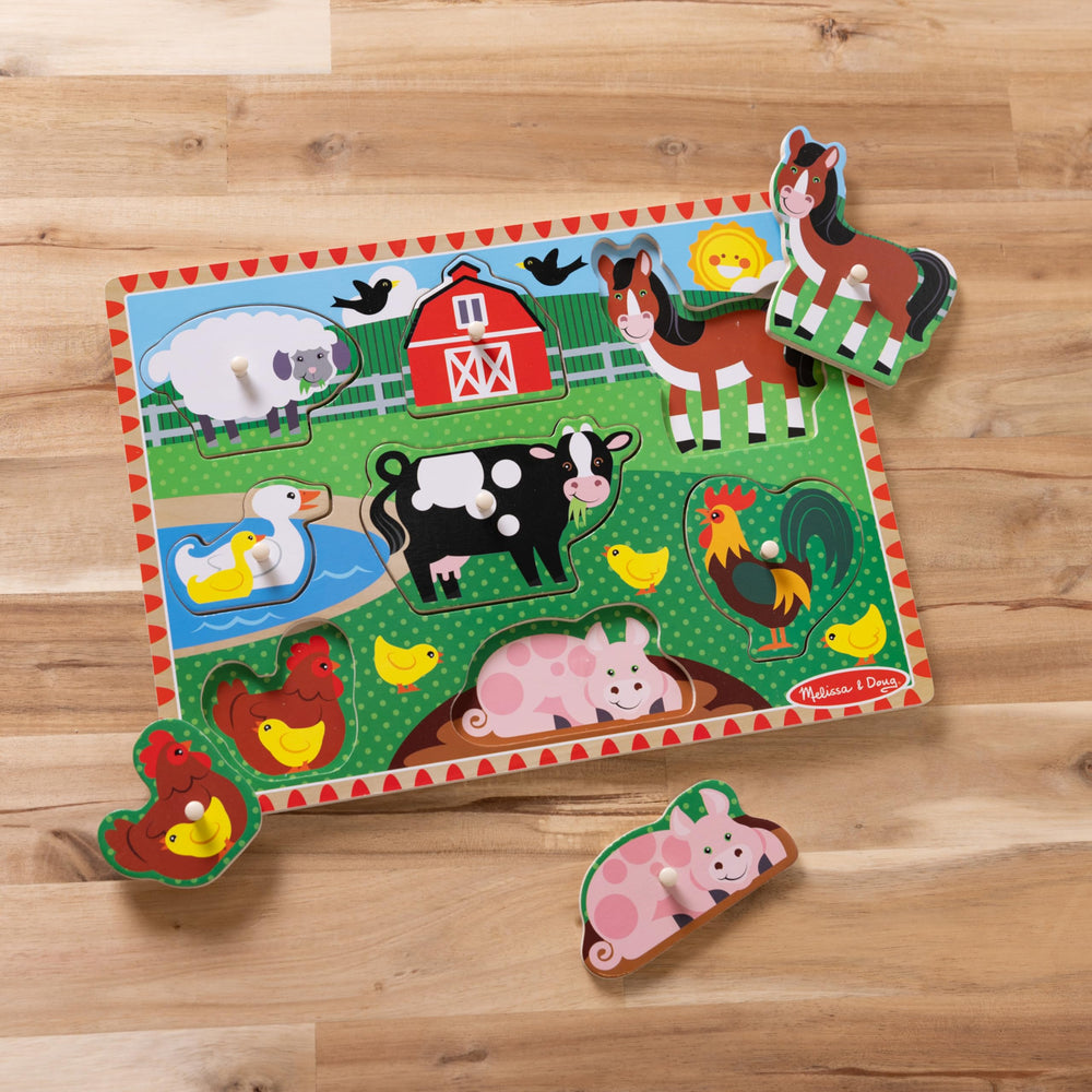 Melissa & Doug colors and shapes help with recognition during play.