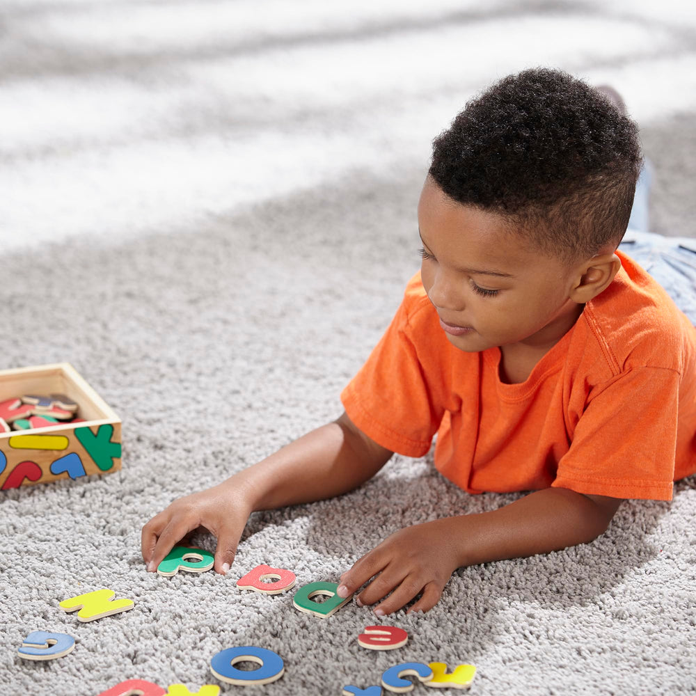 Colorful uppercase and lowercase letters for engaging literacy activities.