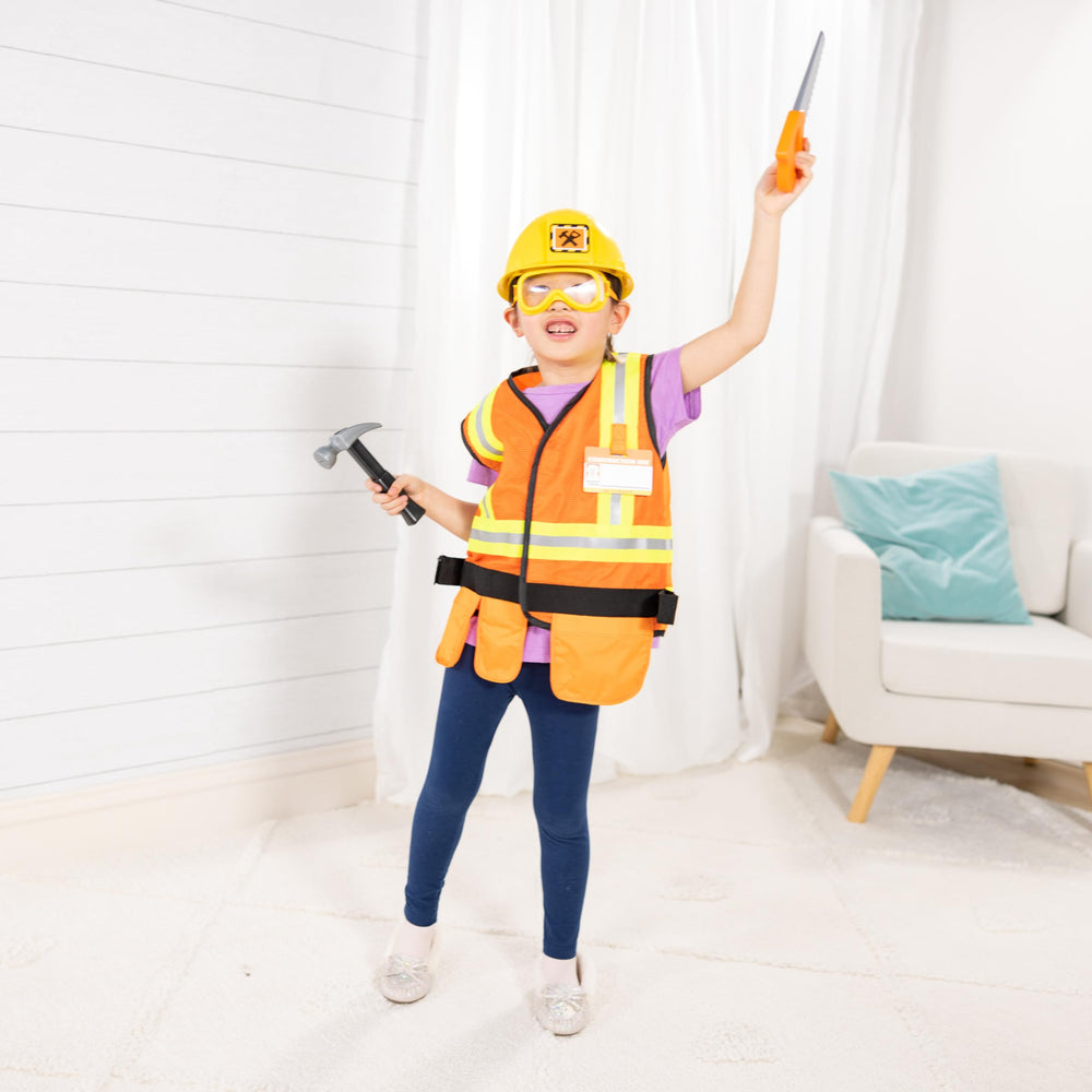 Melissa and Doug toy hammer adds realistic tactile feedback for builders.