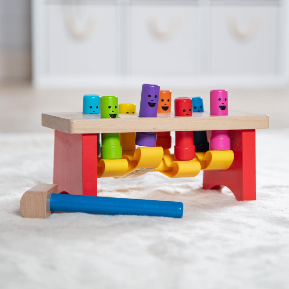 Melissa & Doug Deluxe Pounding Bench gift-ready option for birthdays and holidays
