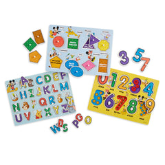 Melissa & Doug Disney peg puzzles letters board β engaging alphabet practice with Disney characters.