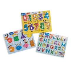 Melissa & Doug Disney peg puzzles numbers board: count-along play supports early numeracy.
